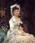 Eva Gonzales Portrait of a Woman in White oil painting reproduction